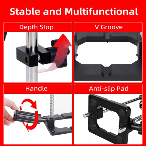 GOINGMAKE Drill Guide for Straight Holes, Portable Drill Guide