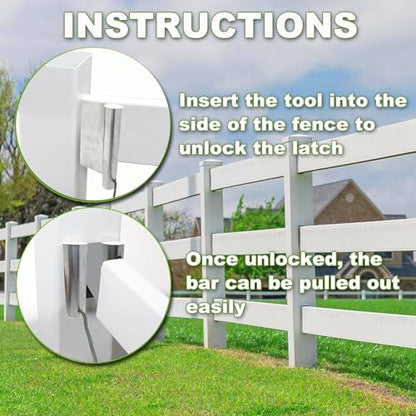 Vinyl Siding Removal Tool Vinyl Fence Tools Fence Post Removal Tool for Quick Removal and Replacement Removal Tool for Vinyl Fence At 5-1/2" Above Tab