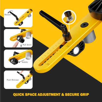 Deck Board Straightener, Fits 0.41"–2.62" Joist, Foldable Heavy Duty Tool