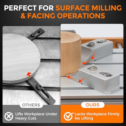 CNC Clamps Low Profile, Low Profile CNC Toe Clamps, Aluminum Side Clamp