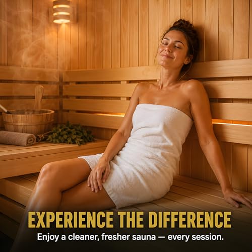 Sauna Wood Cleaner 32 oz | US Made | Sauna Spray | Hemlock, Pine, Cedar