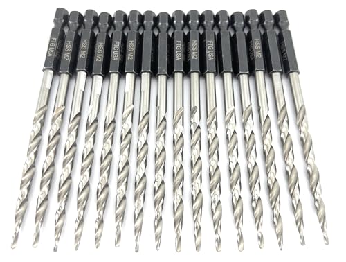 TG USA 16Pc #10 (3/16") Replacement Countersink Drill Bit Set Tapered Bits - size: #10 (3/16"), style: 16 Bits w/o cutter