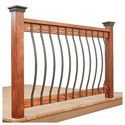 HZIU 61 Pack 32.25" Deck Balusters with Screws ，Iron Deck Railing - size: 32.25 Inch