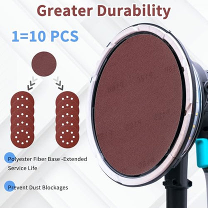 9 inch Mesh Sanding Discs 80-320 Grit 25Pcs Sandpaper for Drywall - style: Grit MAX