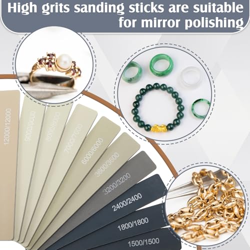 Maxdot 120 Pcs Sanding Sticks, Polishing and Twigs Set, Double Angle Shape - style: Double Angle Shape