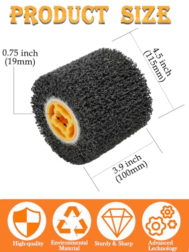 4.5"x4" Abrasive Drawing Wheel Surface Conditioning Tool Burnishing