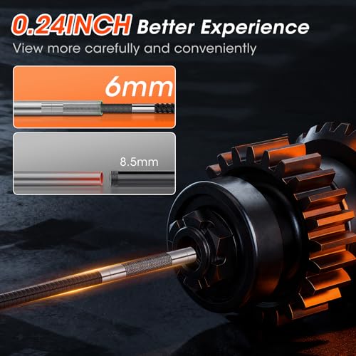 Articulating Borescope Camera with Light for Automotive,HVAC&Mechanics