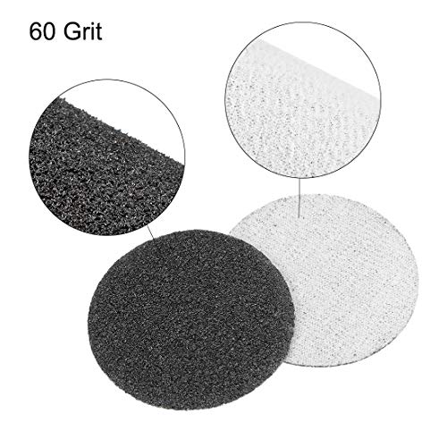uxcell 2-Inch Hook and Loop Sanding Disc 60 Grit 50 Pcs - size: 60 Grit