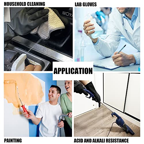 Chemical Resistant Latex Gloves, Cleaning Protective Safety Work - color: XL/12.9''
