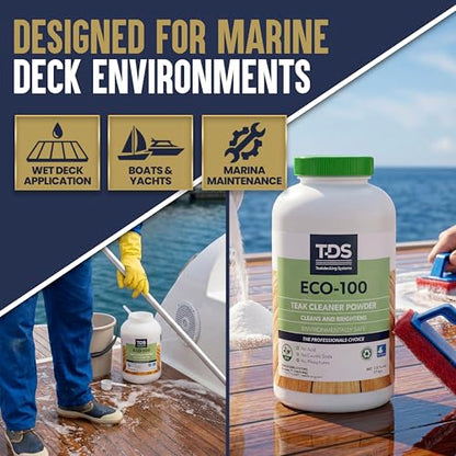 Teakdecking Systems (TDS ECO-100 Teak Cleaner Powder - 2lb - size: 32 Ounce (Pack of 1)