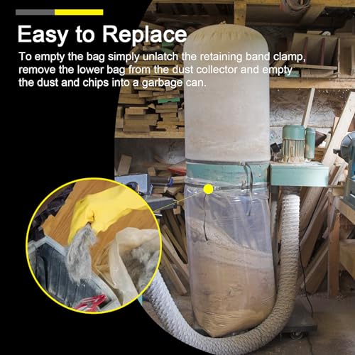 Dust Collector Bags For Harbor Freight Central Machinery 35 & 70 Gallon