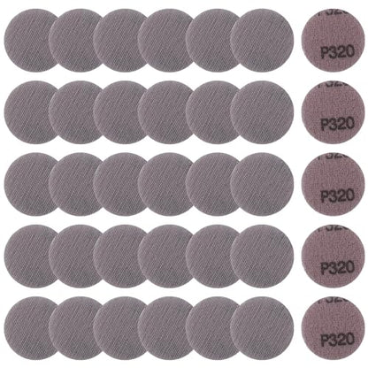2 Inch Mesh Abrasive Mesh Sandpaper Hook and Loop Sanding Discs 320 Grit, Pack of 35 Dust Free Net Sandpaper Abrasives Pads Drywall Sander Sandpaper for Metal, Wood, Composites - style: 320 Grit