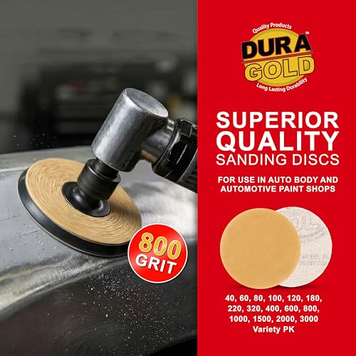 Dura-Gold Premium 2" Gold Hook & Loop Sanding Discs - 800 Grit (Box of 30) - size: 800-Grit