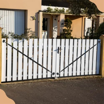 FEBTECH - Adjustable 8' Telescopic Gate Brace – 68"-96" Anti-Sag Support