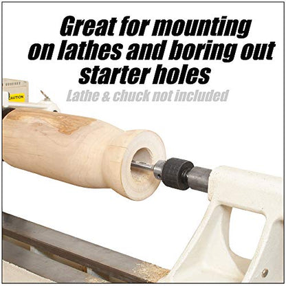 10" Forstner Bit 1/2" Shank Extension, Adds 8-1/2" Drilling Depth - size: 10" (1/2" Shank)