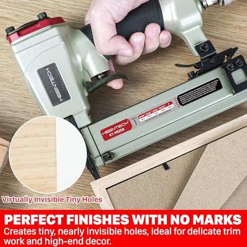 KEENTECH Pneumatic Pin Nailer 23 Gauge with 2160pcs 5/32" to 1" Pin Nails - color: Silver, size: Fit 5/32" to 1" Pin Nails