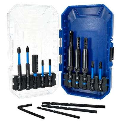 14pcs Self Centering Drill Bit Set 1/4 Inch Hex Shank VIX Bit - size: 6#-10#
