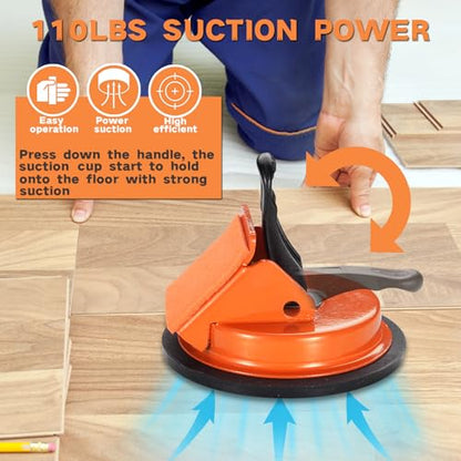 REXBETI Floor Gap Fixer Tool, Plank Gap Repair Kit, Heavy Duty Suction Cup - size: 1