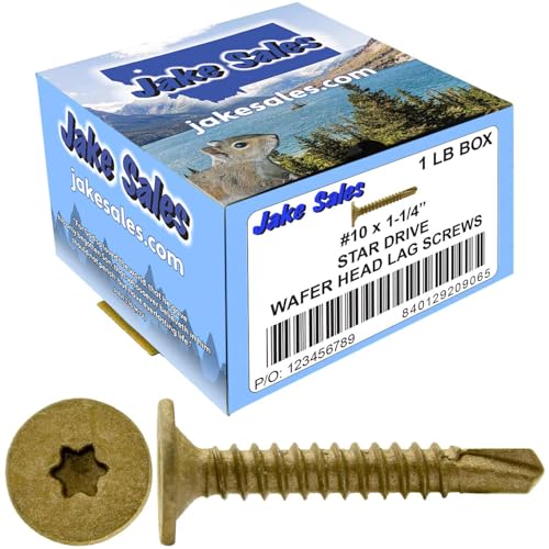 10-16 X 1-1/4" Wood to Metal - Self Tapping TEK Screw Star/TORX Drive - 1 Pound - 139 Screws - size: 1 LB
