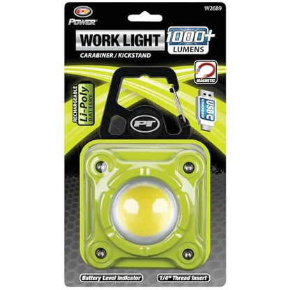 Performance Tool W2689 Rechargeable 1000 Lumen LED Utility Work Light - style: 1000LM Li-Ion Utility Work Light