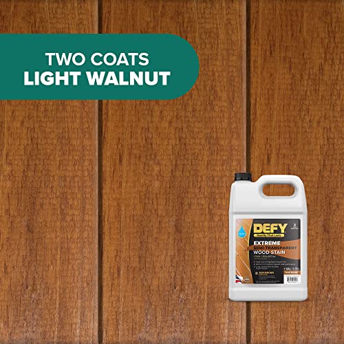 Defy Extreme Wood Stain Light Walnut 1-gallon - color: Light Walnut, size: 1 Gallon
