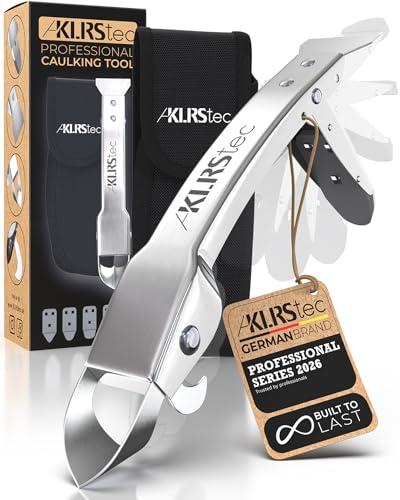 KLRStec Silicone Caulking Tool Kit, 4 in 1 Caulk Remover Tool & Scraper