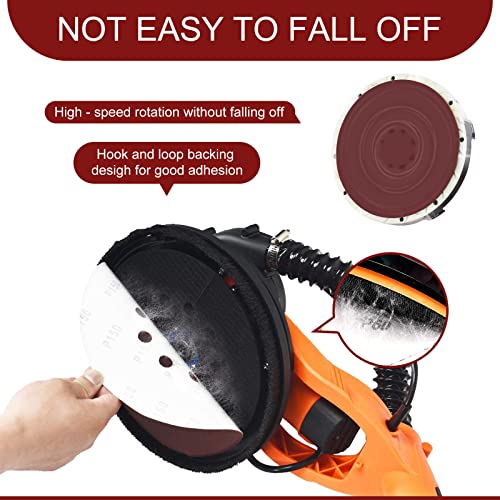 Awutzut 9 inch Sanding Discs 40 Grit 8 Holes Hook and Loop Sandpaper for Drywall Sander 10Pack - style: 40Grit