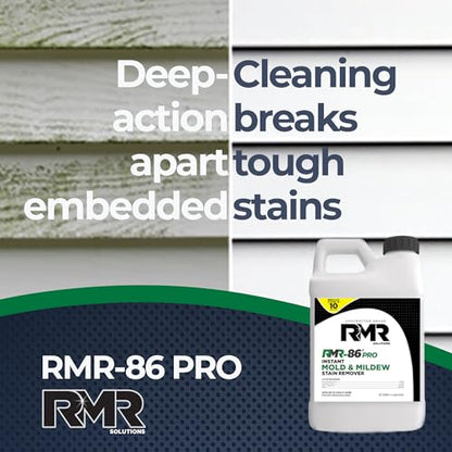 RMR-86 Pro Instant Mold Stain & Mildew Stain Remover - Contractor Grade Cleaning Solution, Professional Quality Formula, Odor Removal, 2.5 Gallon, 2 Pack - size: 320 Fl Oz (Pack of 2)