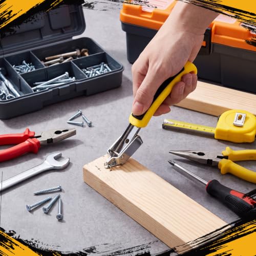 12 Pcs Staple Remover, Staple Puller Tool with Non Slip Handle, Upholstery Heavy Duty Nail Removers for Furniture, Floor, Wooden Box, Carpet, Cardboard Box