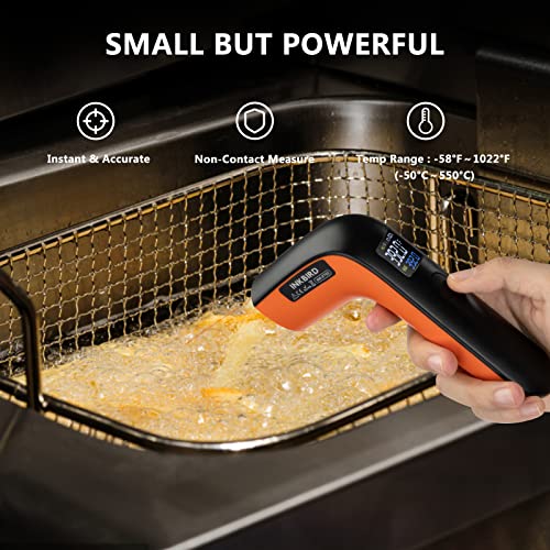 Rechargeable Infrared Thermometer Gun for Cooking, Laser Temperature Gun