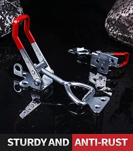 Vicuna R 4003 Heavy Duty Toggle Latch Clamp, Large Adjustable Pull Latch - style: 4003-4PK