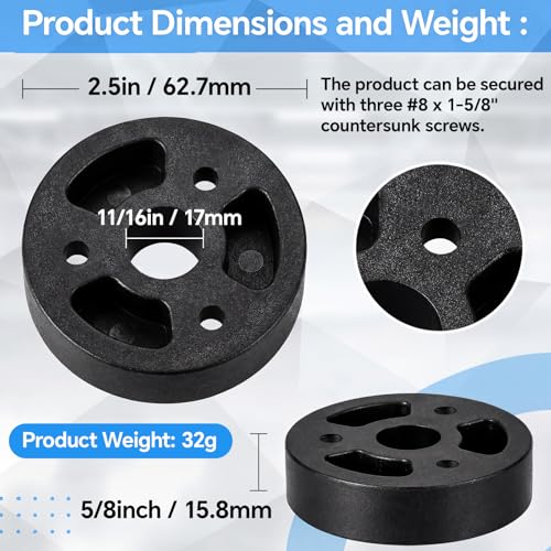 40 Pcs,2-1/2"X 5/8" Deck Board Ledger Spacers Bulk Building Drainage Tool - size: 2-1/2"X 5/8"