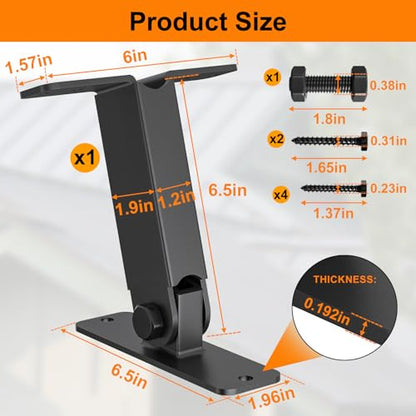 Heavy Duty Roof Riser Brackets Kit,1PCS Adjustable Angle Pergola Brackets - color: B, size: 1pcs