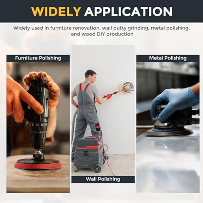 HARFINGTON 20 Pcs 5 Inch Sanding Discs 2000 Grit Red Aluminum Oxide 8 Hole - size: 5 Inch(2000 Grit)
