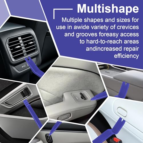 BFXM 9PCS Auto Trim Removal Tool kit, Clip Pry Tools Kit No Scratch - color: Blue * 9PCS