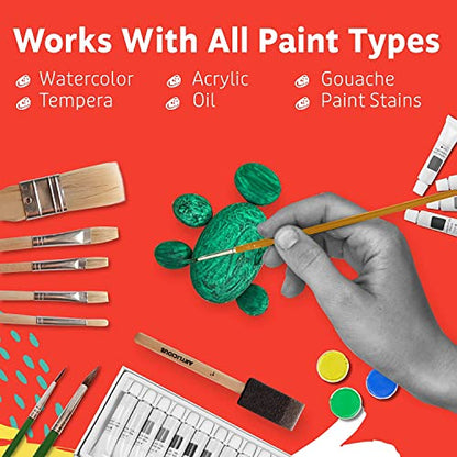 Artlicious Craft Paint Brushes Set for Kids, Acrylic Painting, 10 Pack - style: 10 Pack