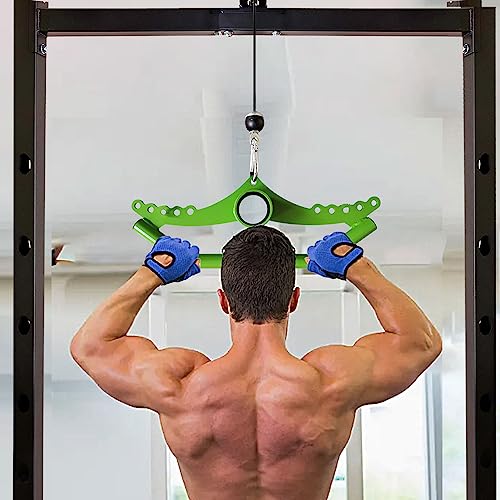 Adjustable Lat Pull down Bar, Cable Machine Attachments for Gym, Home Gym Fitness T-bar Row Pulldown Attachments, Lat Pull Down Machine Wide Grip Neutral Grip Handle - color: SP-05