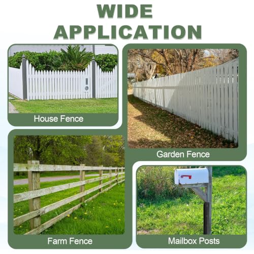 DTGN Fence Post Repair Kit 31.5 Inch Fence Post Stake 2Pcs