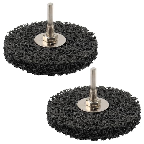 ZORUNNA 2Pcs 4" Paint Stripping Disc, Paint and Rust Stripper Wheel Drill - color: 2 Pcs