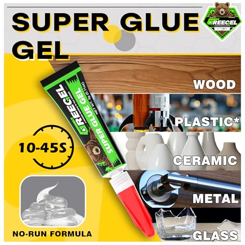 Clear Liquid Medium Super Glue 1 oz + 3g Gel Glue for Plastic Model - color: Medium Viscosity, size: 2 oz