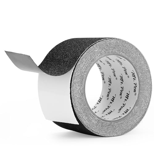 Mr. Pen- Grip Tape, 3 Inch, 23 Feet, Anti Slip, Black, Waterproof - size: 3 Inch, 23 Feet