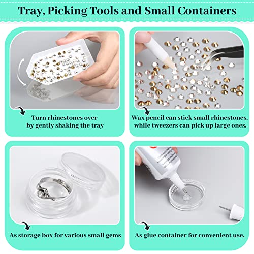 B7000 Glue Clear with Precision Tip, B-7000 Jewelry Bead Glue Adhesive Medium Viscosity with Art Dotting Stylus Pens Rhinestone Applicator Kit for Clothes Fabric Nail Crafts DIY (3 PCS, 25 ML/ 0.9 oz)