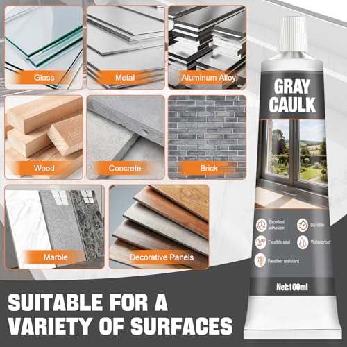 Gray Caulk, Gray Silicone Caulk, Grey Caulk, Waterproof