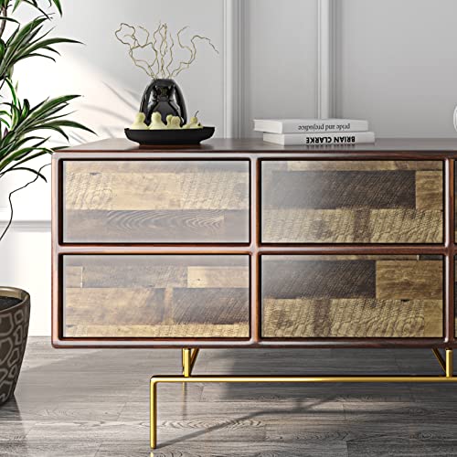Livelynine Reclaimed Wood Vinyl Flooring Roll Waterproof Vinyl Plank Flooring Peel and Stick Wood Planks for Walls Kitchen Bathroom Floor Desk Countertop Covers Accent Wall Stick on Shiplap 15.8x78.8 - size: 15.8x78.8 Inch