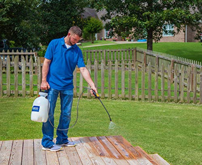Eco Advance Exterior Wood Siloxane Odorless Spray-On Application Waterproofer Water Repellent, Safe for Use Around Plants, Pets, and People, 5 Gallon - size: 5 gallon