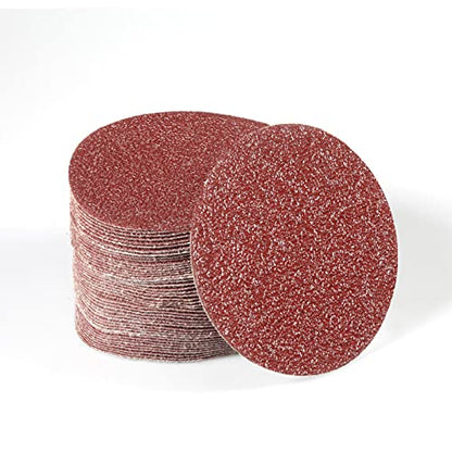 SPEEDWOX 50pcs Sanding Discs 4 Inches Sandpaper 40 Grit Hook and Loop Sanding Discs for Drill Grinder Rotary Tools No Hole - size: 40 Grit