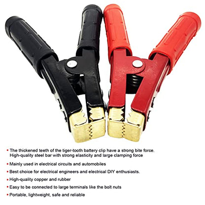 100A/800A/1500A Heavy Duty Crocodile Clamp Pure Copper Car Battery Charger Clamps Power Replacement Battery Alligator Clips Jumper Cables Clamp Welding machine clamp-M（500-800A） - color: 500-800a