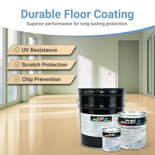 DuraGrade - Concrete Paint & Protective Floor Coating - Beige, 1Gal - color: Beige, size: 128 Fl Oz (Pack of 1)
