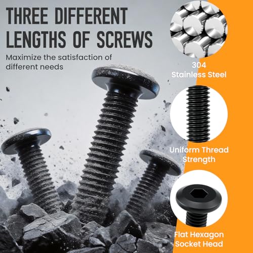 110 Sets M6 Threaded Inserts for Wood | 3 Sizes Inserts