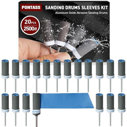 2500 Grit Sanding Sticks,20PCS Sanding Drums for Dremel Rotary Tool - style: 2500 Grit 20 Pcs